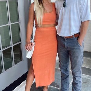 Orange two piece set